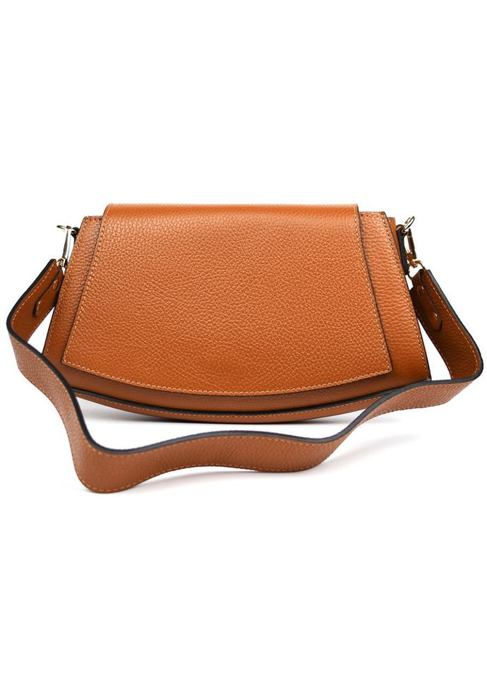 Жіноча шкіряна сумка на плече (Італія) fz209845 коньячна Firenze (316702208)