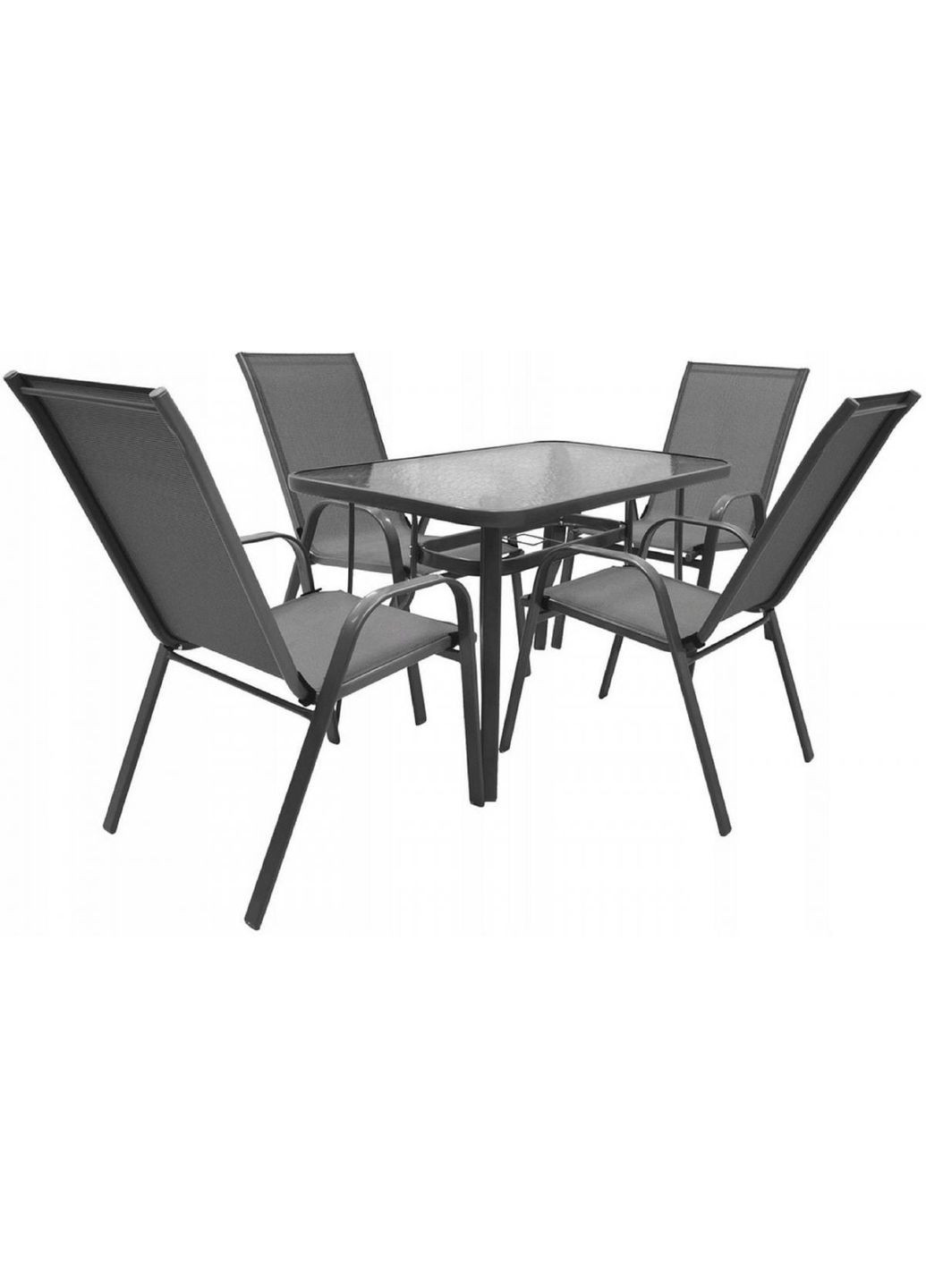 Комплект садових меблів Majorka DUO-4 Grey Kontrast (360919642)