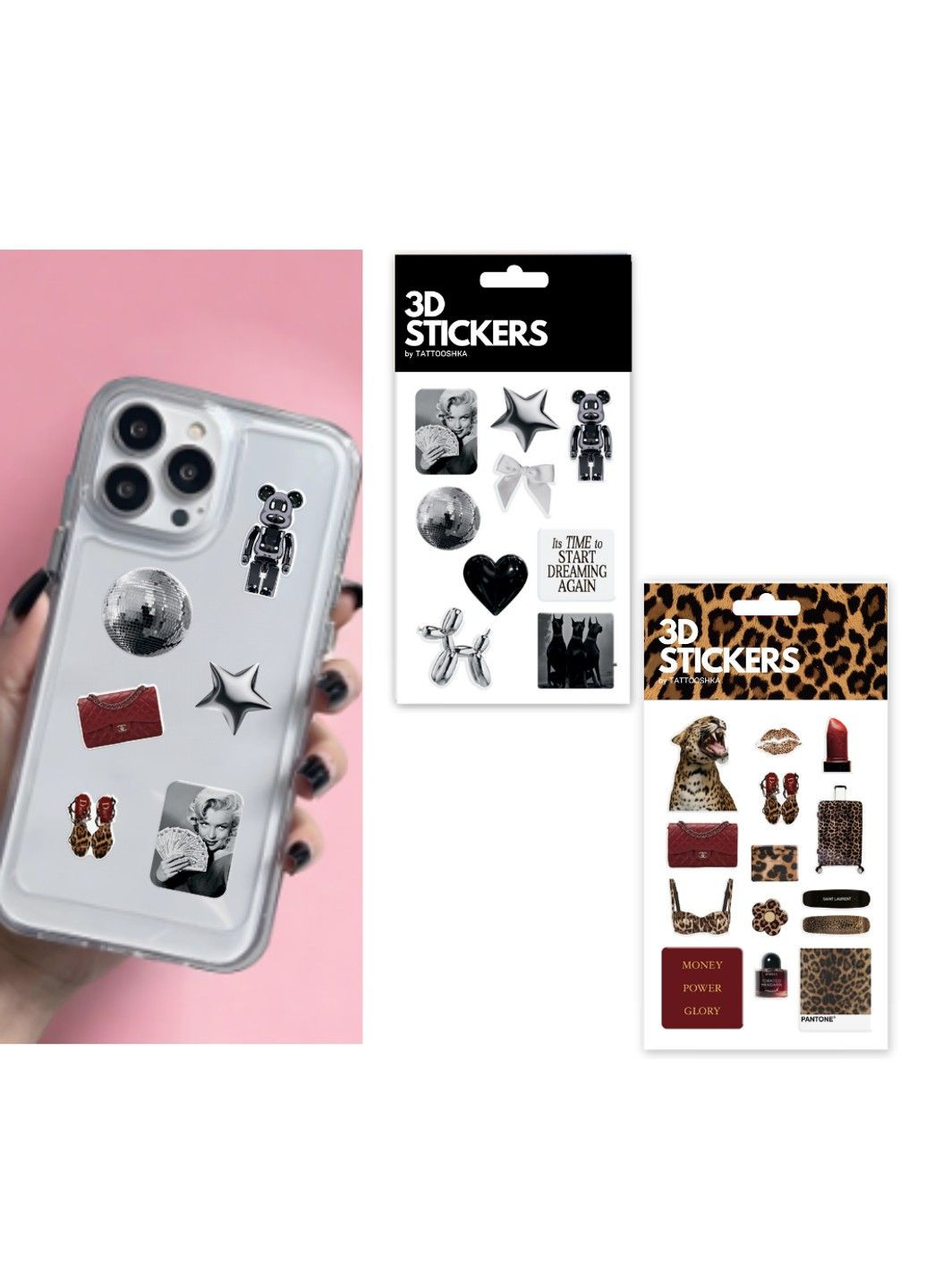 Акционный набор объемных наклеек №35 Tattooshka (340474405)