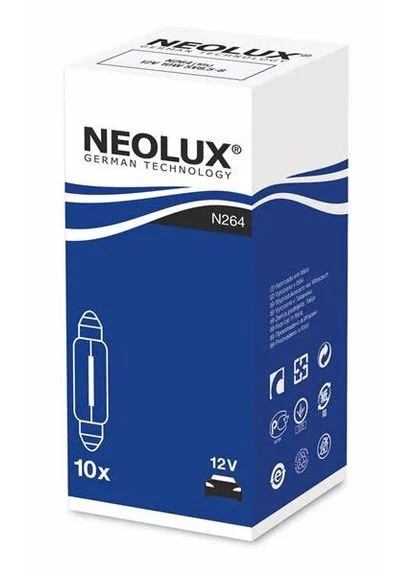 Лампа софітна допоможе. освітлення C10W 12V 10W SV8.5-8 (вир-во ) Neolux (332213525)