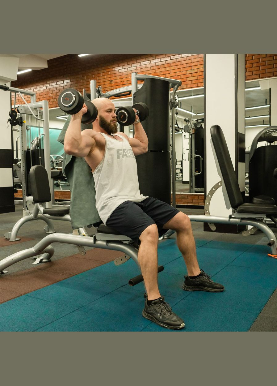 Дорожній спортивний рушник з мікрофібри з чохлом Сірий 50х90 Love You хакі