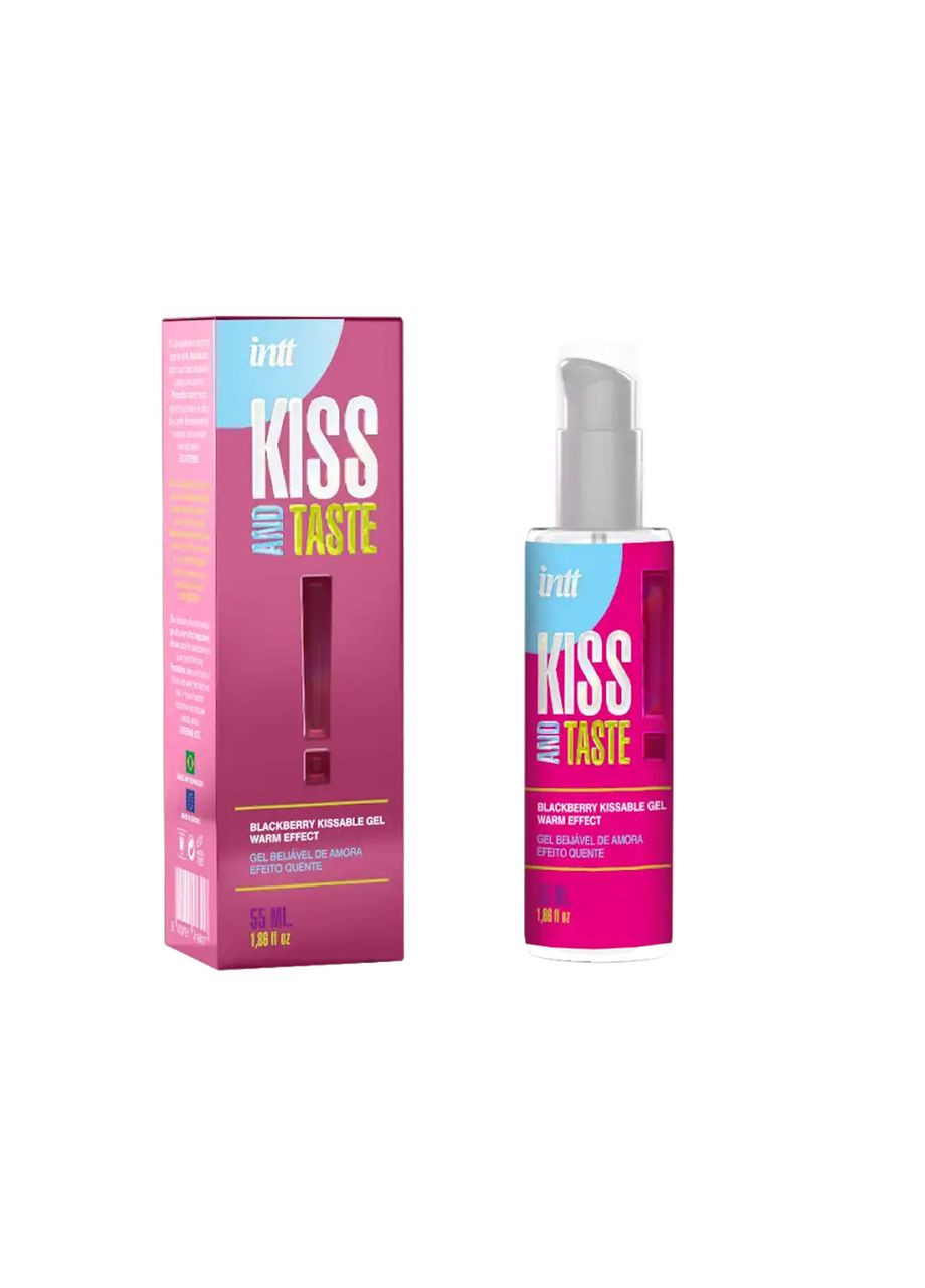 Гель для прелюдий – Intt Kiss and Taste! Kissable Gel Warm Effect, 55 мл Blackberry (369628875)