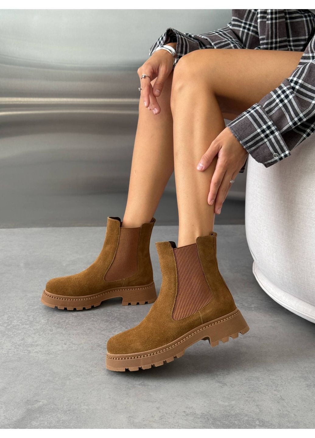 демисезонные ботинки челси No Brand