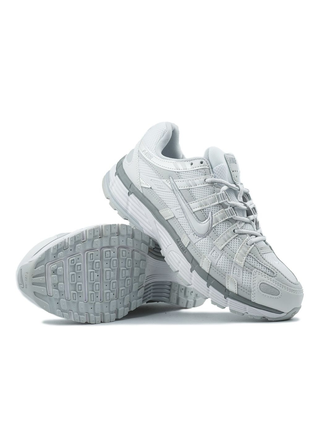 Серые демисезонные кроссовки мужские nike p-6000 white grey найк п-6000 No Brand