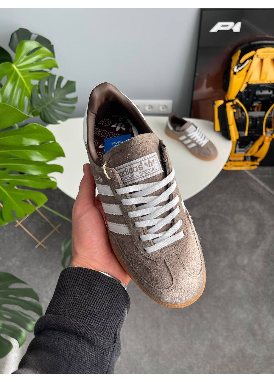 Бежеві Осінні кросівки чоловічі і жіночі adidas spezial handball beige | адідас спеціал бежеві No Brand