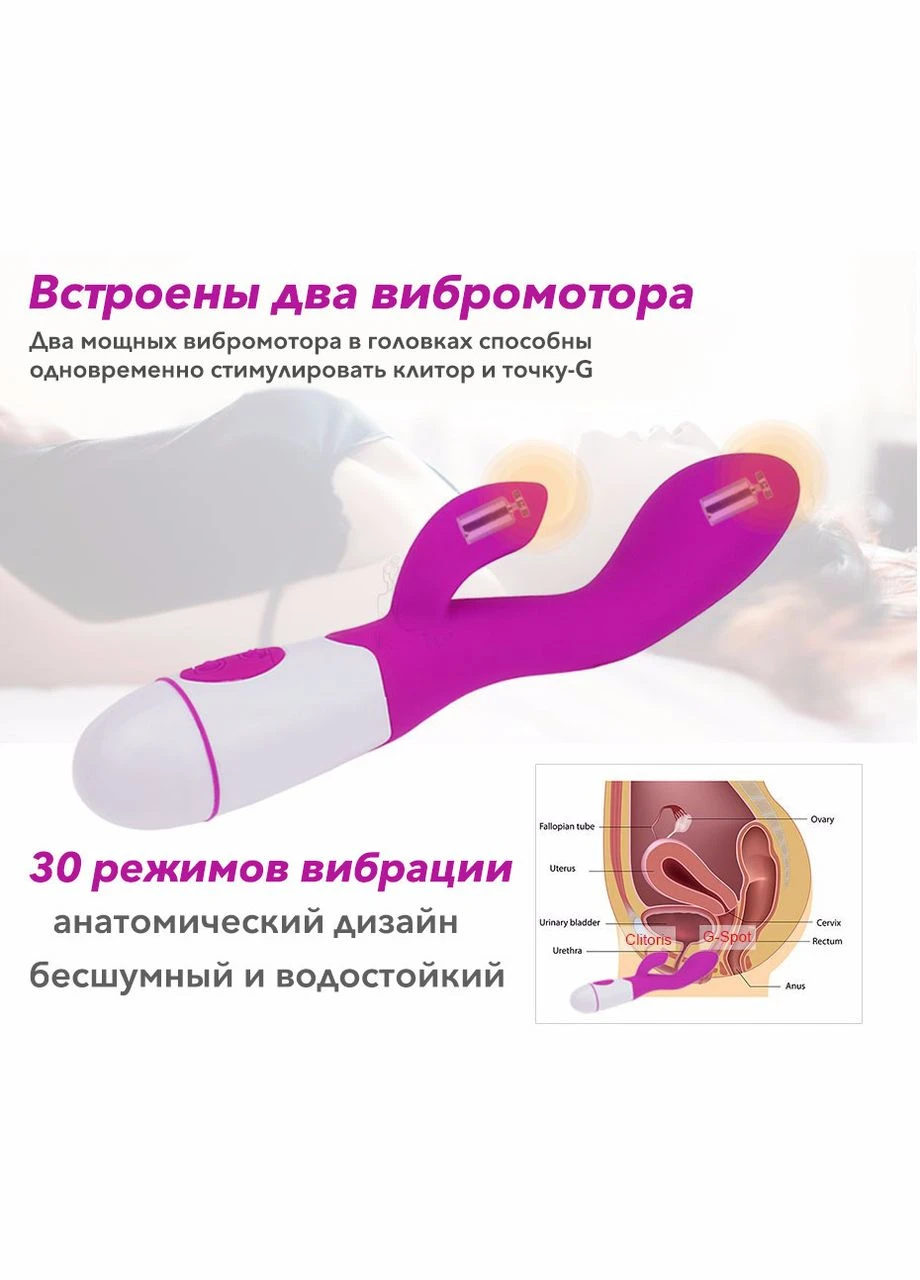 Вібратор кролик подвійний Lilu Twix 2 Bright вагінальний для клітора і точки G Рожевий Lovetoy (303906945)