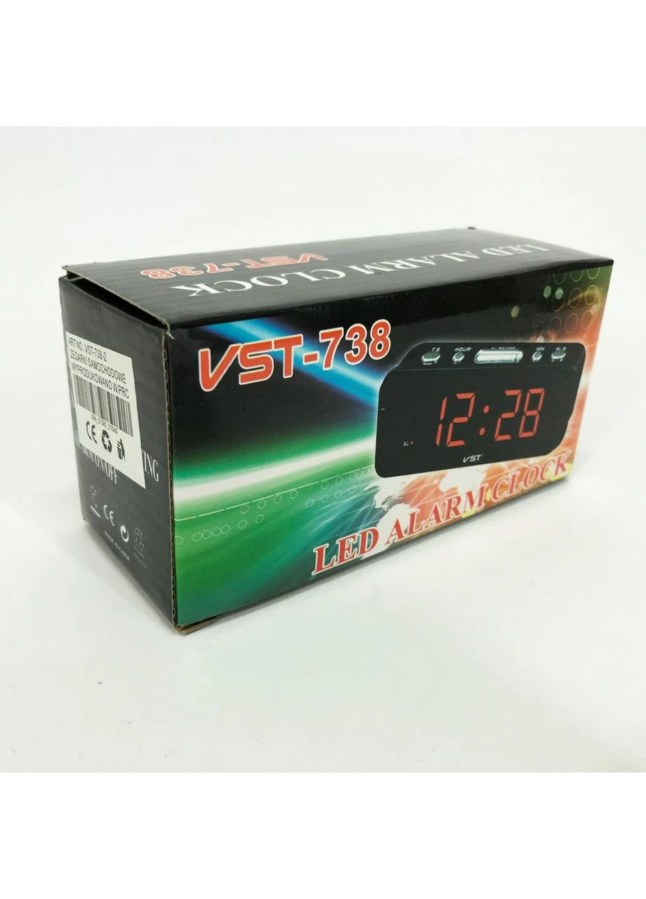 Часы с подсветкой 738-2, Настольные часы LED на батарейках, Часы электронные JX-96 VST (378153598)