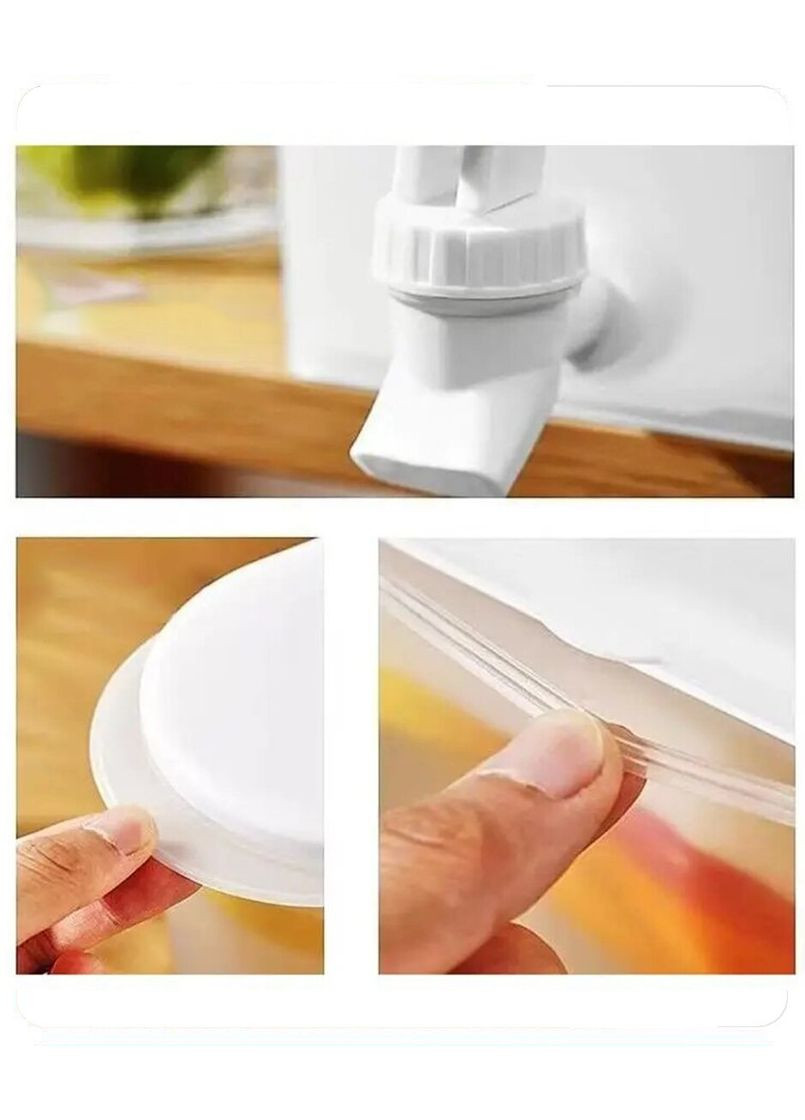 Функциональный диспенсер Dispenser 2л с дозатором, White для лимонада воды и сока Semi (334891446)