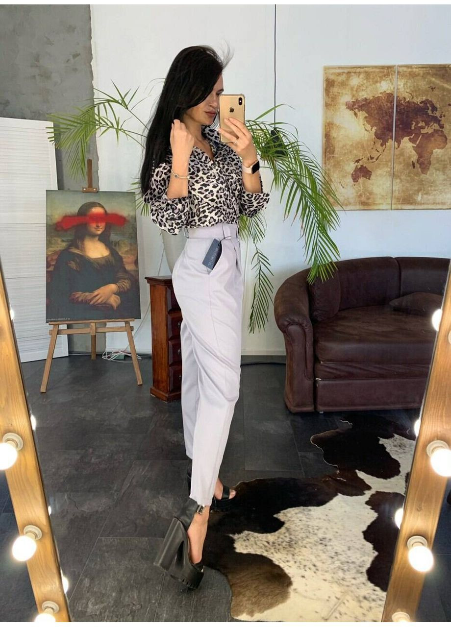 Штани Банани колір світло-сірий milirud (366292138)