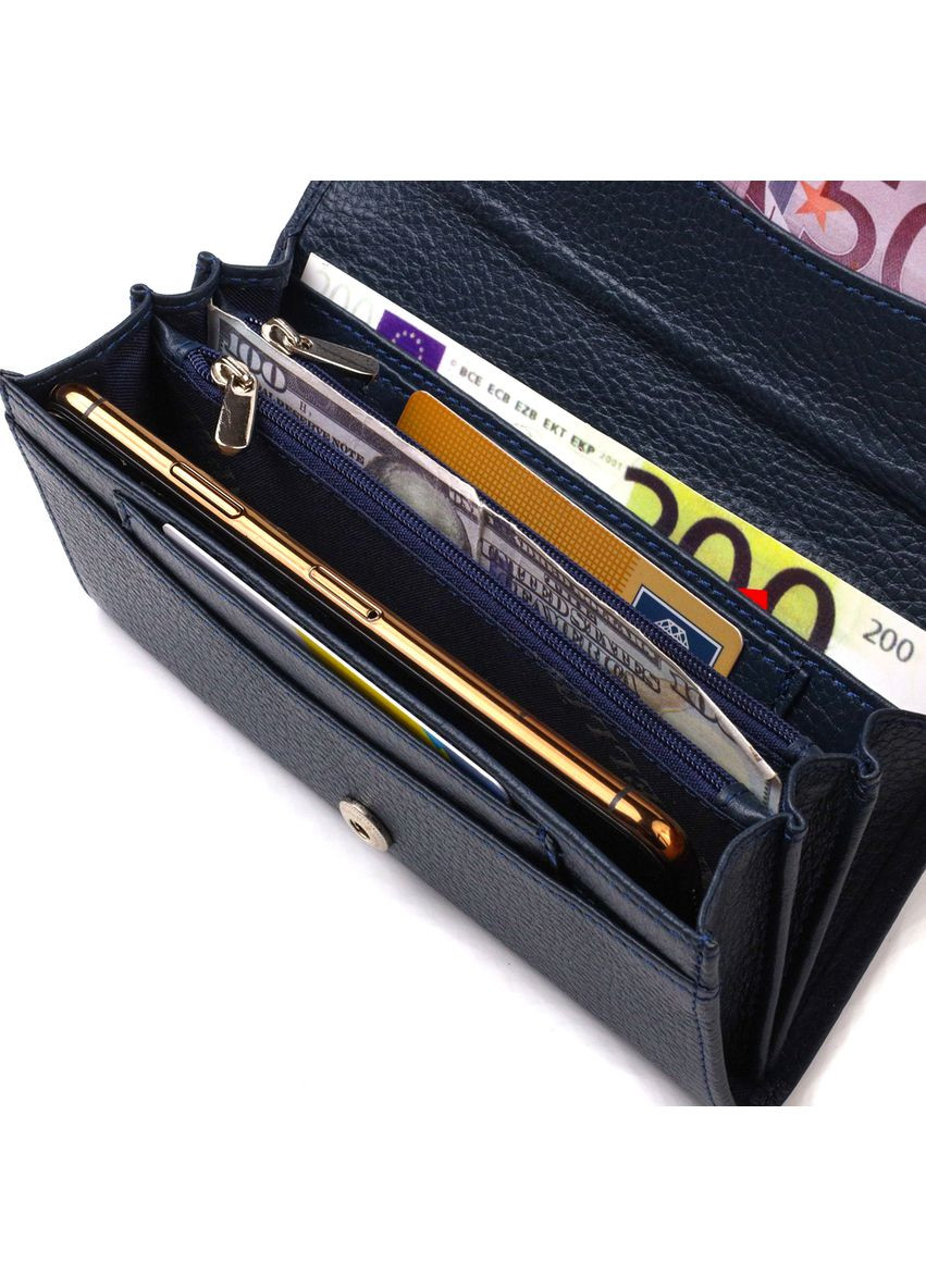 Жіночий стильний гаманець із зручним функціоналом шкіряний 21725 Canpellini (331911233)