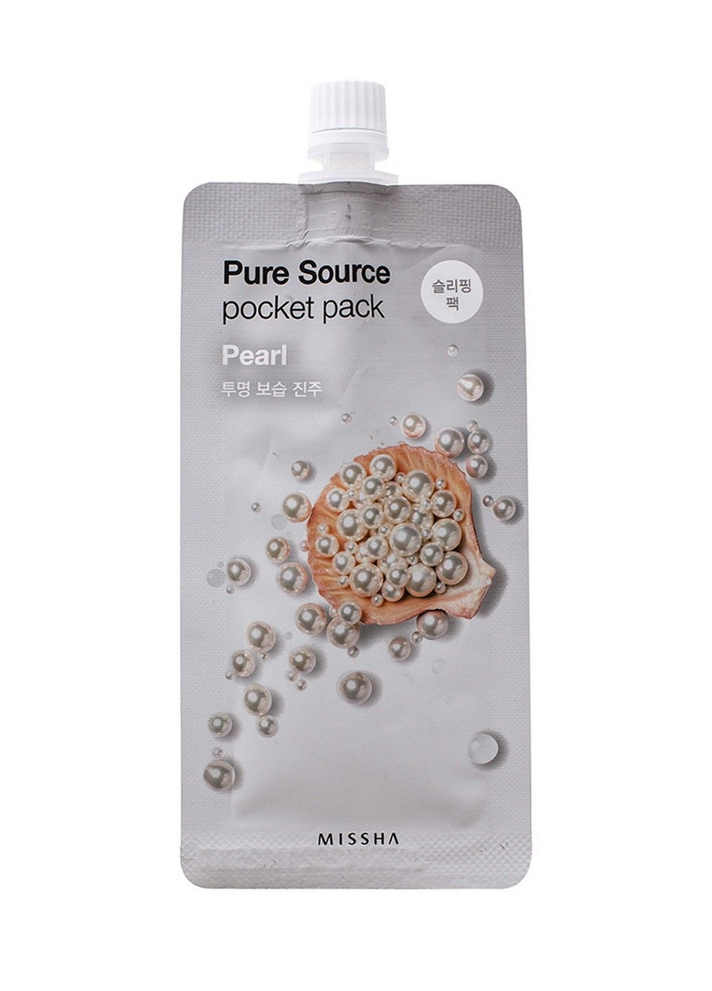 Ночная маска для лица Pure Source Pocket Pack Pearl 10 мл MISSHA (278048656)