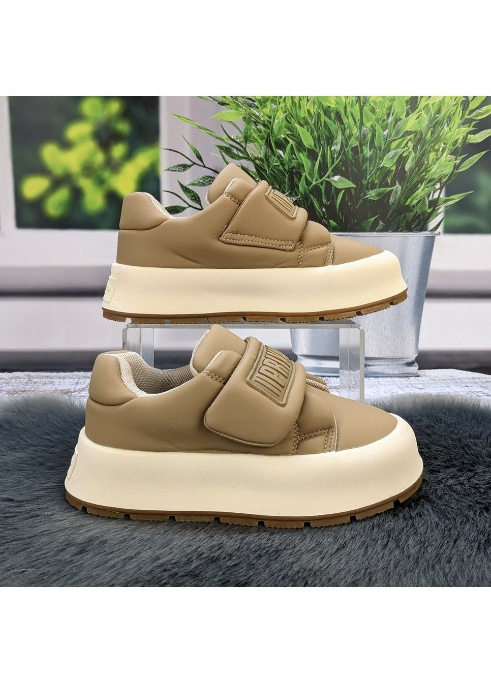 Бежевые демисезонные кроссовки детские для девочки Jong Golf