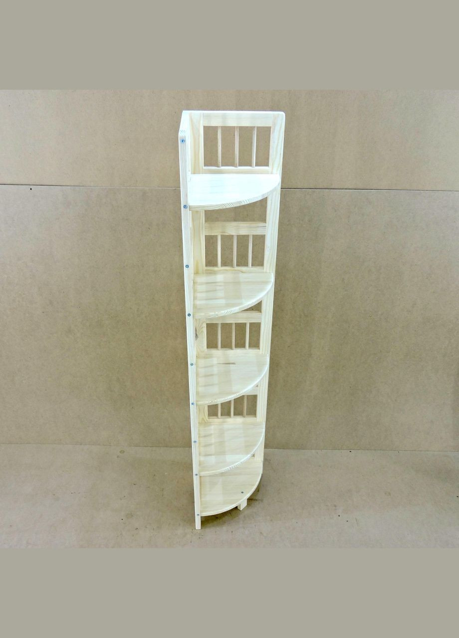 Стеллаж угловой для ванной из дерева Аралия бланже (ВУГ-000201) No Brand (328091082)