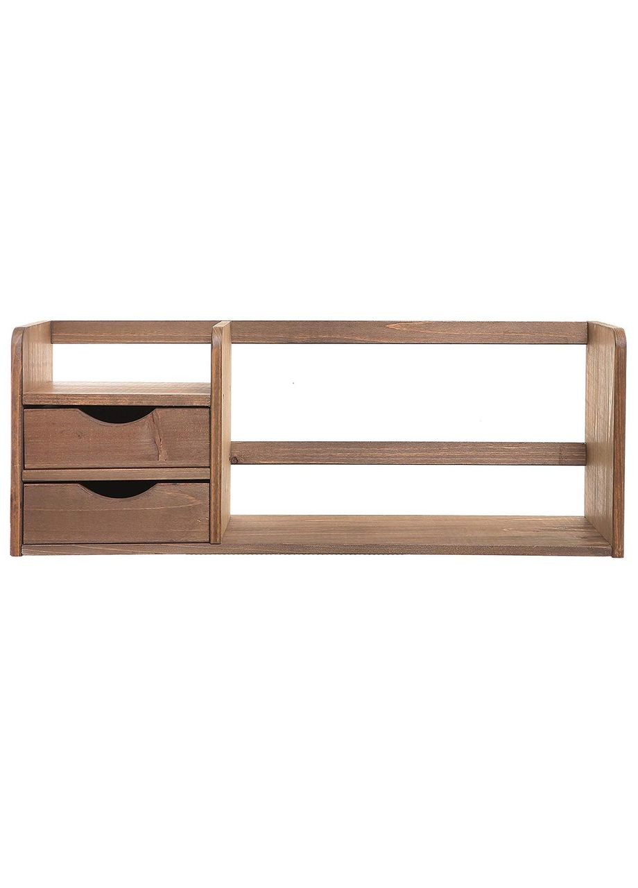 Настольная книжная полка из дерева Некрасов капучино (КПЛ-002309) No Brand (328415490)