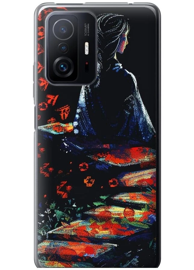 Силиконовый чехол 'Мечтательная девушка' для Endorphone Xiaomi 11T Pro (285119703)