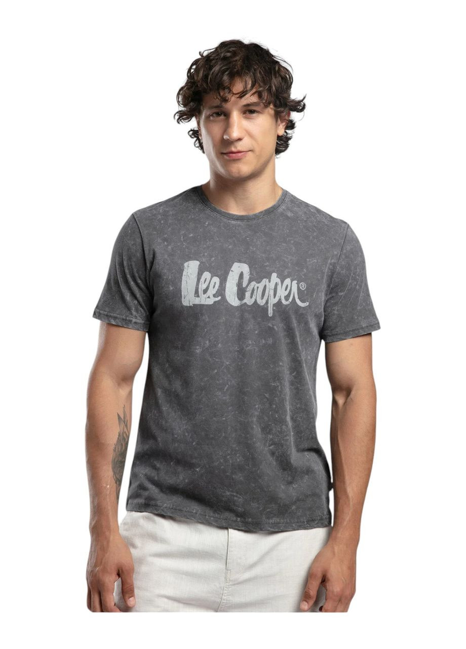 Сіра футболка чоловіча new drawing Lee Cooper