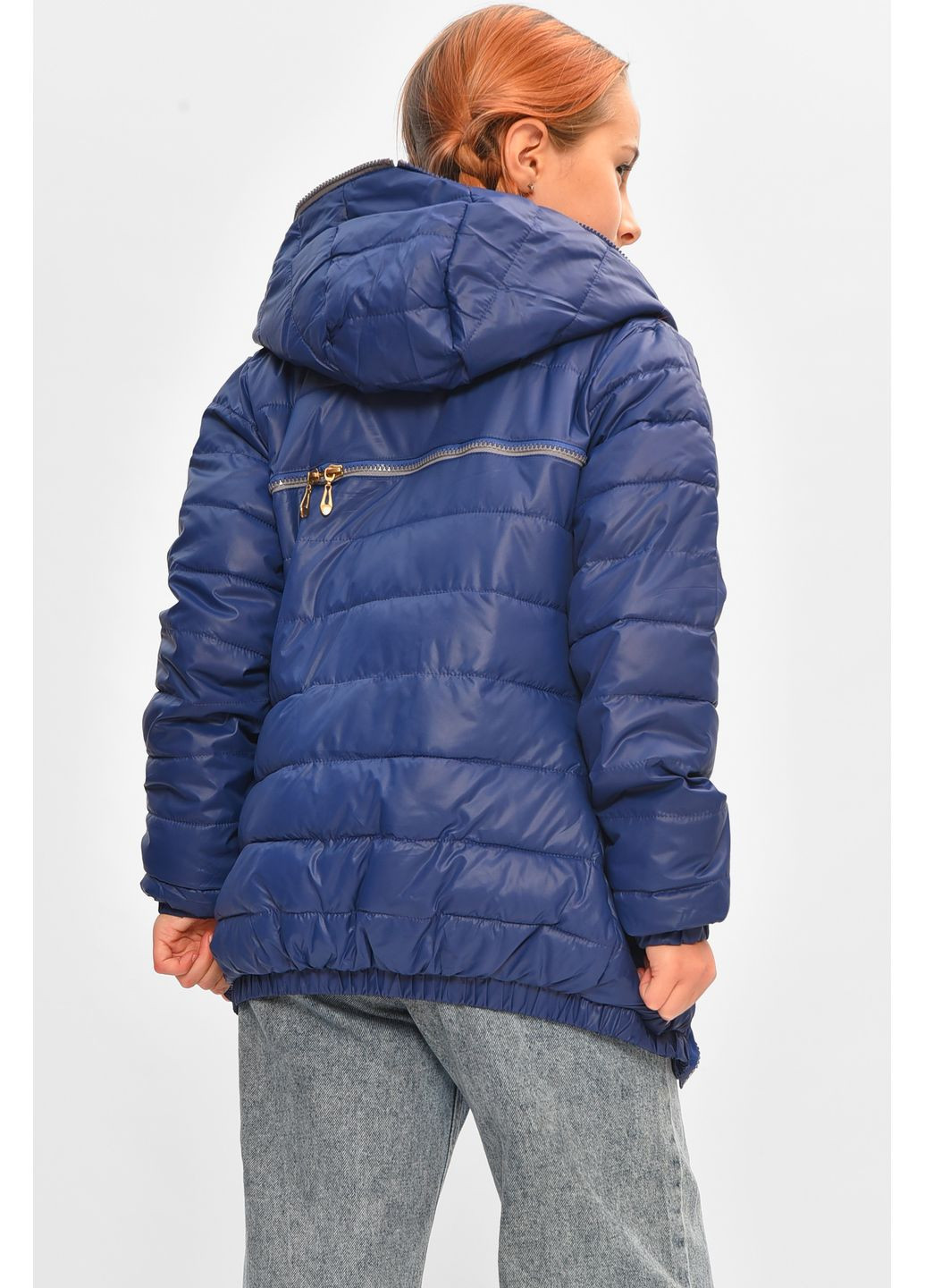 Синяя демисезонная куртка детская демисезонная синего цвета Let's Shop