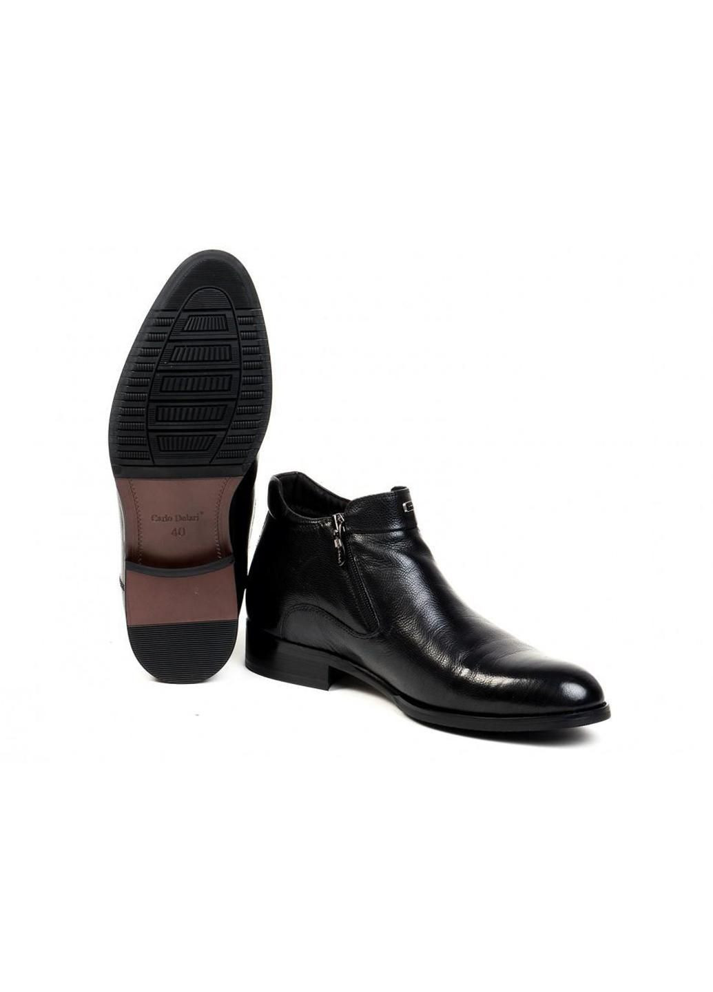 Черные зимние ботинки 7164152 цвет черный Carlo Delari