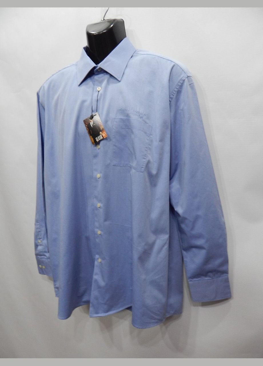 Синяя кэжуал рубашка No Brand