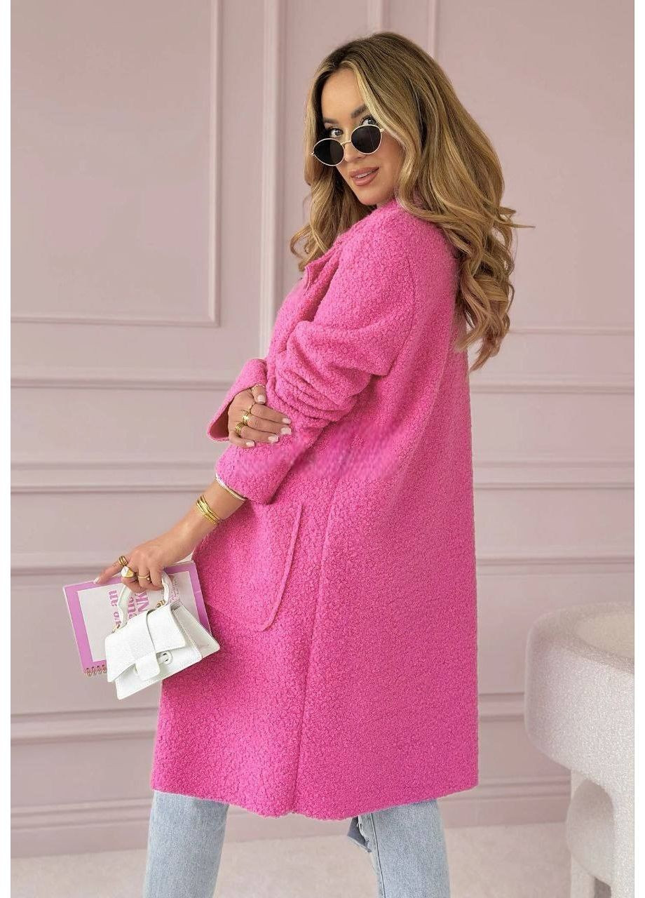 Рожеве демісезонне Пальто, колір Рожевий Fashion