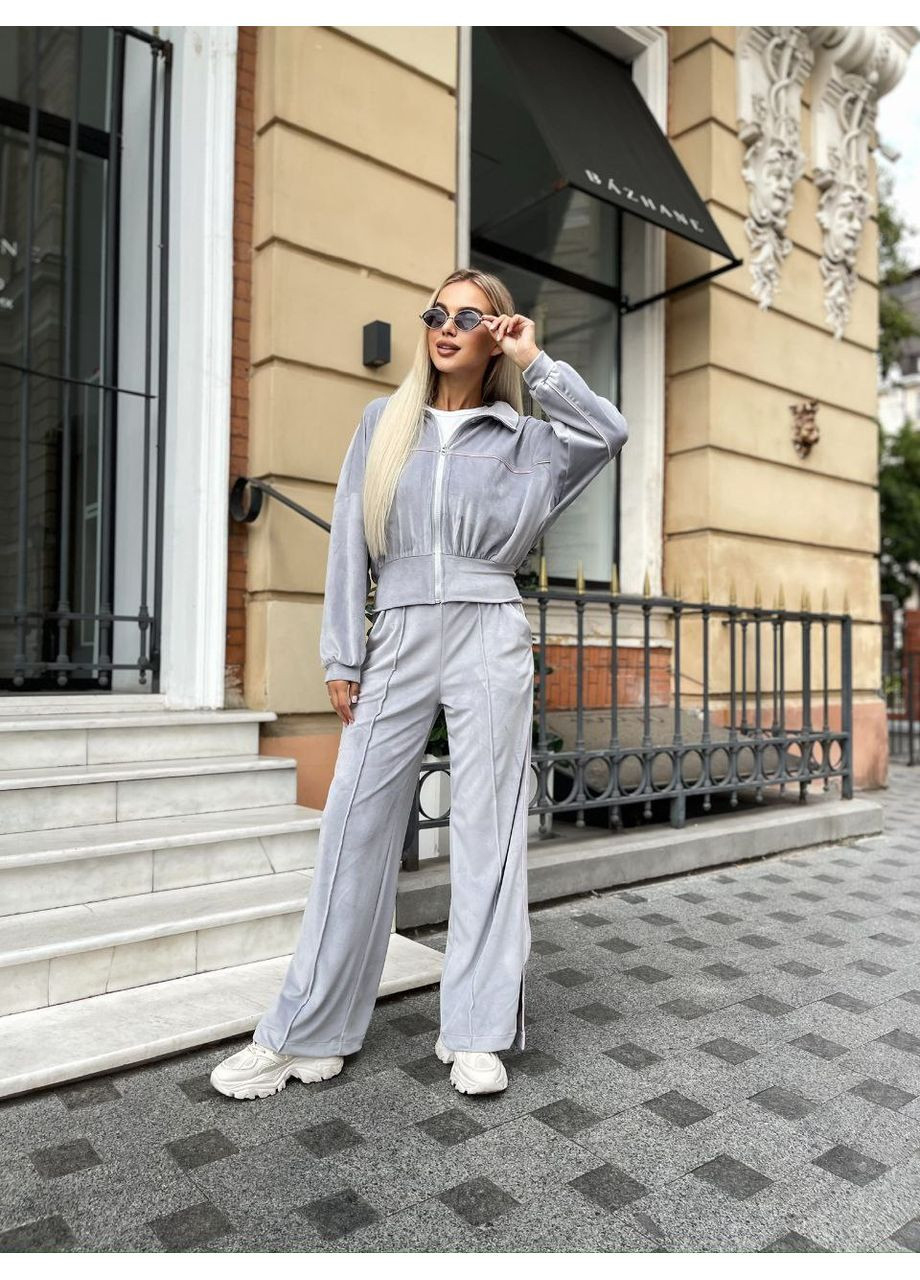 Костюм Велюр Кант — ЗАМІР В ОПИСІ DK/DL Мода без кордонів (366062427)