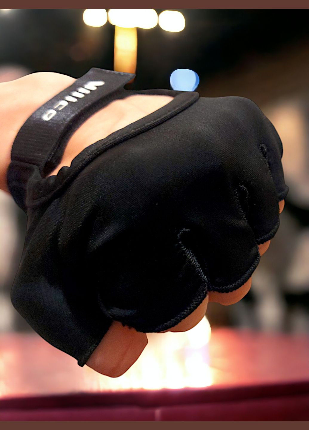 Фітнес рукавички для спорту турніка тренувань велосипеда Vilico унісекс Чорні 66_7_L_1 No Brand Kyncilor (316092456)