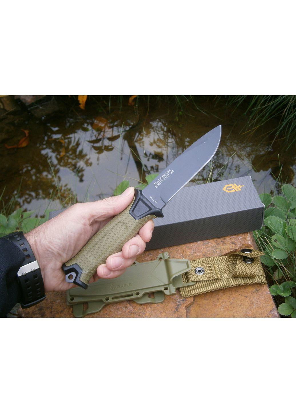 Нож фултанг туристический Portland Oregon 24 см масло в чехле Gerber (362567460)