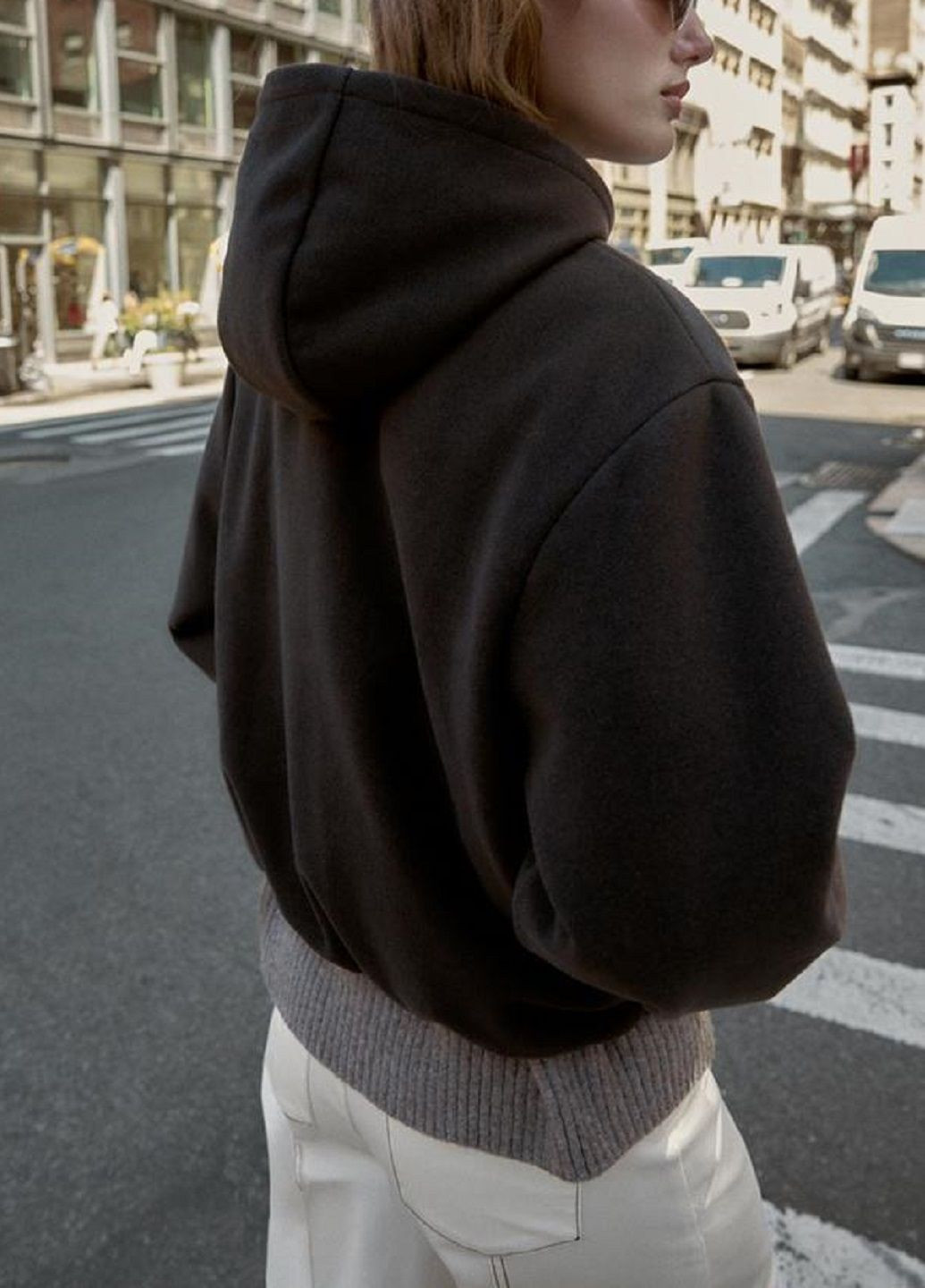 Коричнева демісезонна куртка Zara