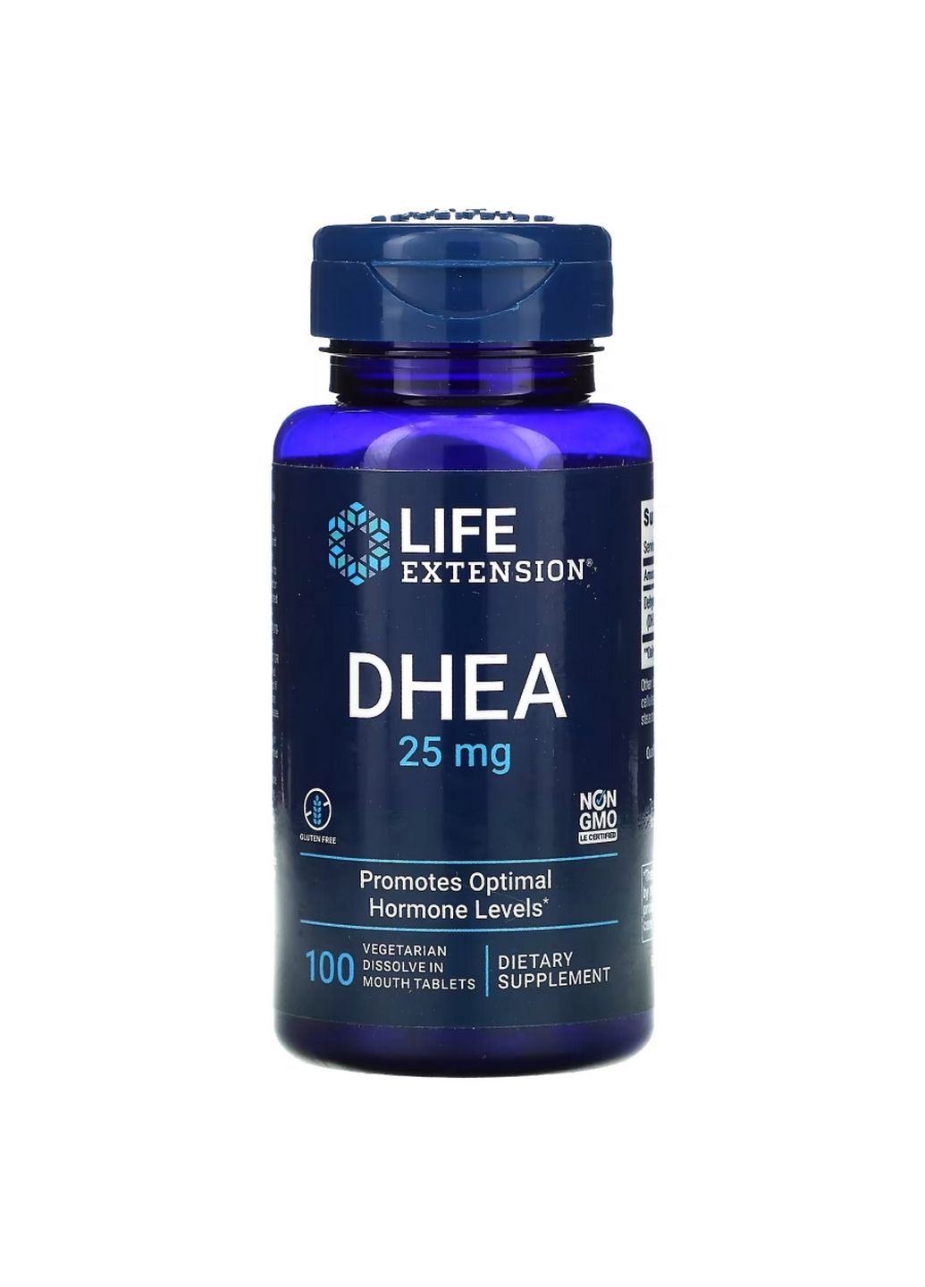 Стимулятор тестостерону DHEA 25 mg Dissolve, 100 таблеток Life Extension (293339976)