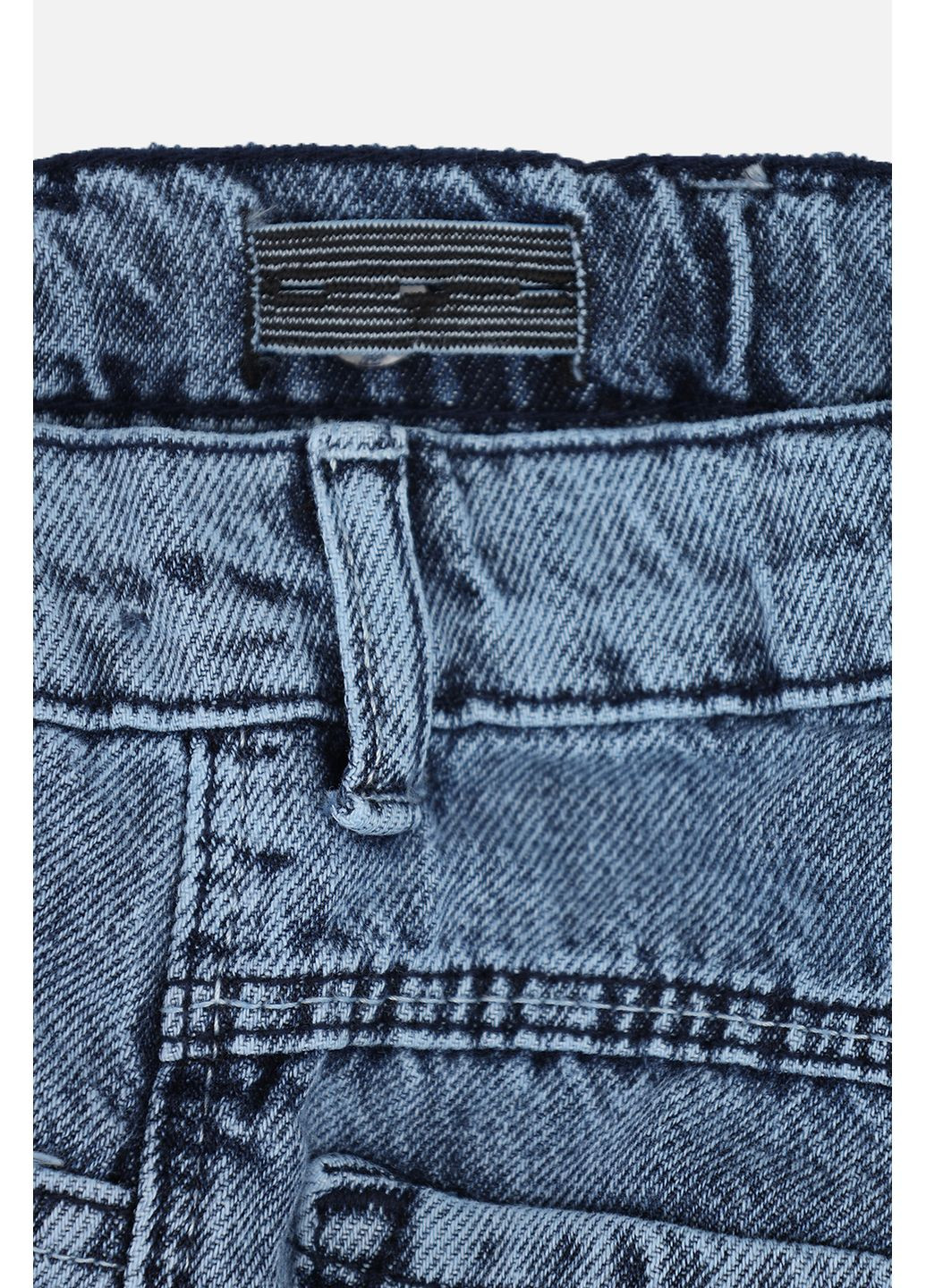 Голубые демисезонные джинсы wide leg для девочки цвет голубой cb-00278815 Eleysa