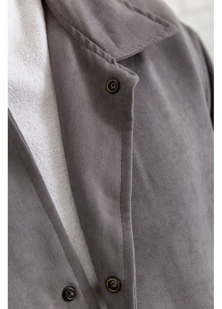 Сіра демісезонна вітровка чоловіча на кнопках,, 131r3022 Ager