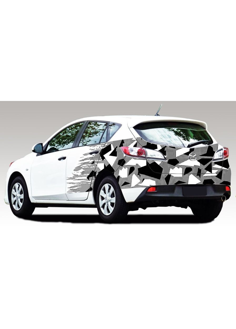 Камуфляж на авто геометрический 3D TUNING STUDIO Брызги 3900х980х0.060мм No Brand (362499524)