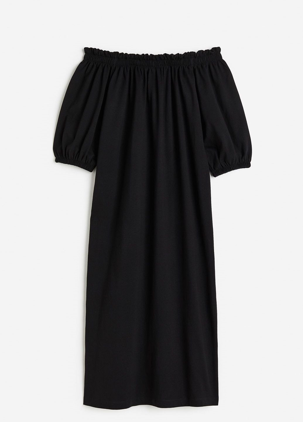 Черное кэжуал платье H&M однотонное