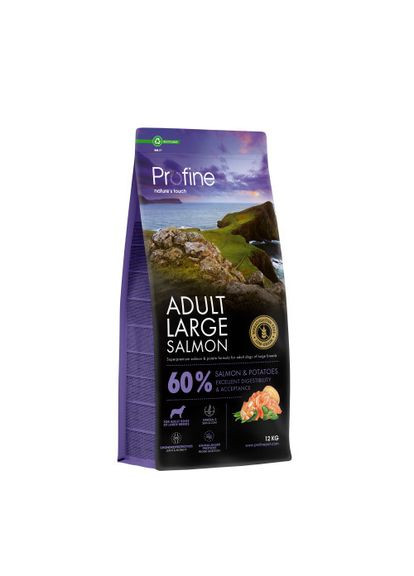 Корм сухий Large Salmon and Potatoes для дорослих собак великих порід, з лососем та картоплею, 12 кг Profine (349823714)
