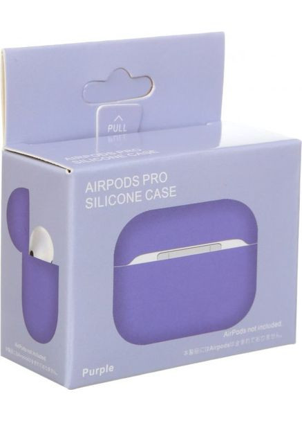Силиконовый чехол для наушников Light Purple No Brand Airpods Pro (319335981)