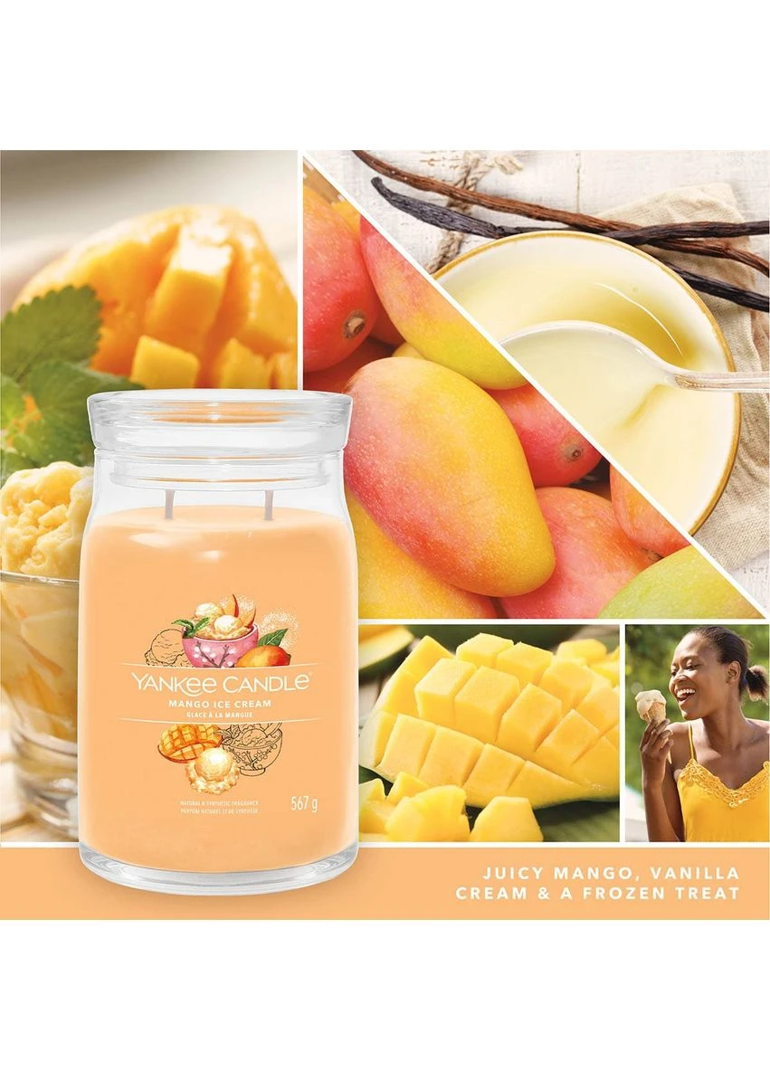 Ароматическая свеча Mango Ice Cream Large Yankee Candle (400787967)