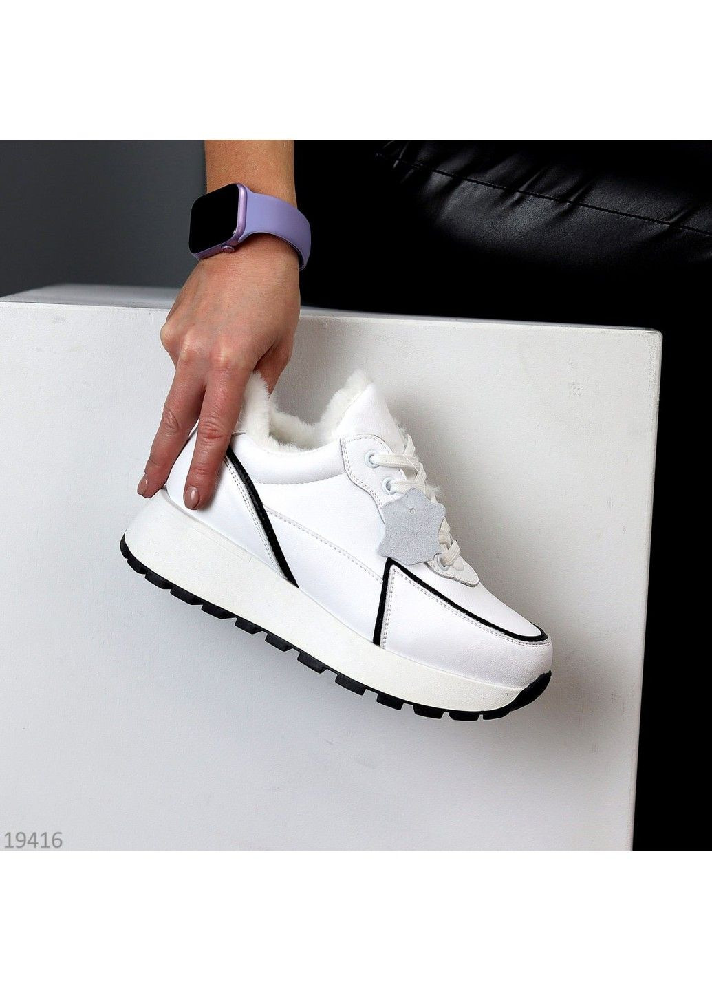 247 Кросівки Зимові Шкіряні Білі утеплені Hengji білі зими (311226208)