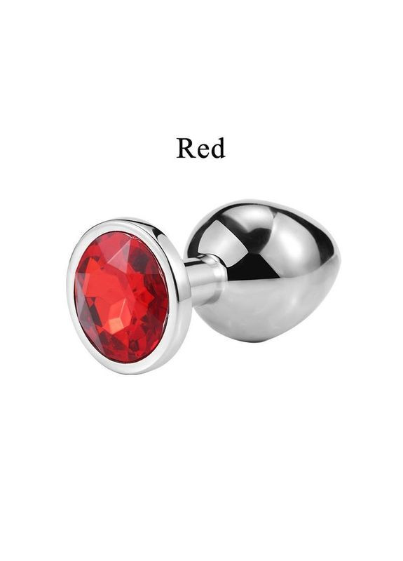 Анальна пробка з великим кристалом із нержавіючої сталі 71.5*27 мм RUNYU No Brand (338624660)