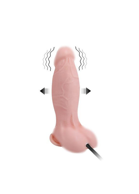 Вибратор реалистичный надувной для фистинга расширяемый с грушей LyBaile (317748088)