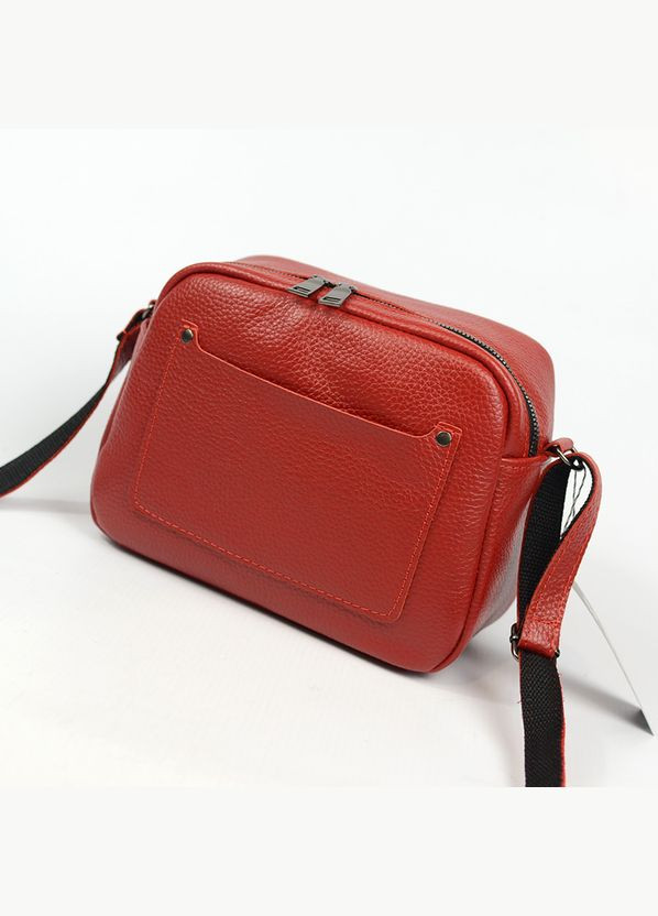 Красная женская маленькая сумочка из натуральной кожи Serebro (285895824)
