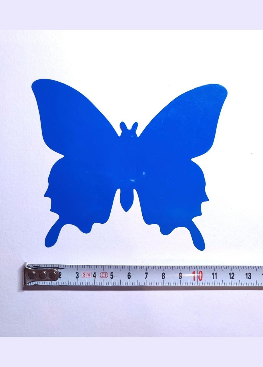 Наклейки на стену 12 шт 3D бабочки темносины Б130 No Brand (302242146)