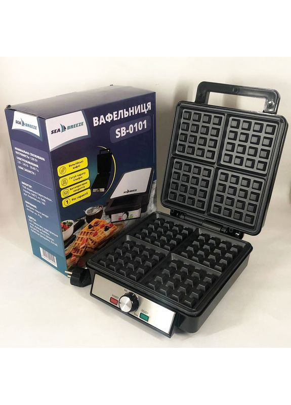 Вафельница с антипригарным покрытием для гонконгских вафель SeaBreeze SB-0101 XU-608 1200 Вт Sea Breeze (352770395)