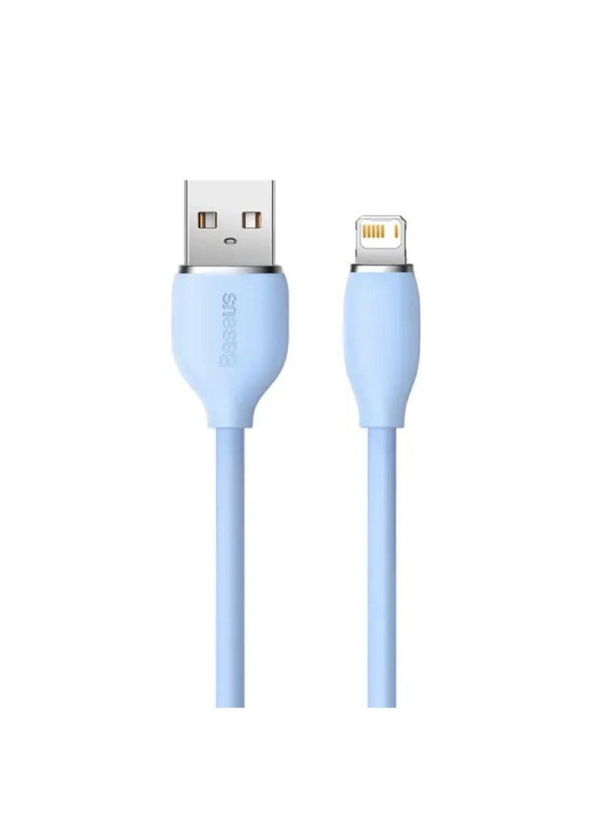 Кабель 2.4A 2m Blue Baseus Jelly Liquid Silica Gel Fast Charging Data Cable USB to iP (340279798)