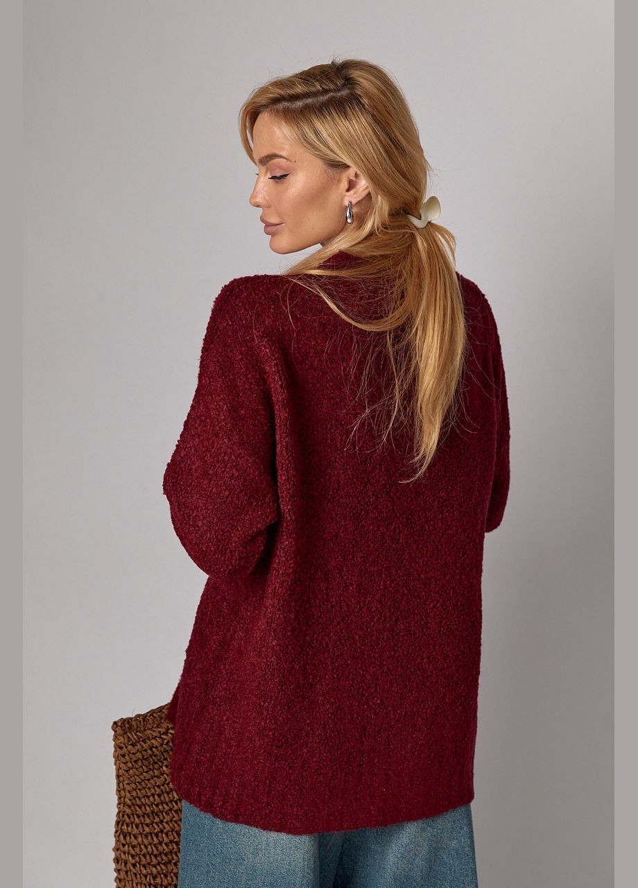 Женский удлиненный вязаный джемпер oversize Lurex (308725400)