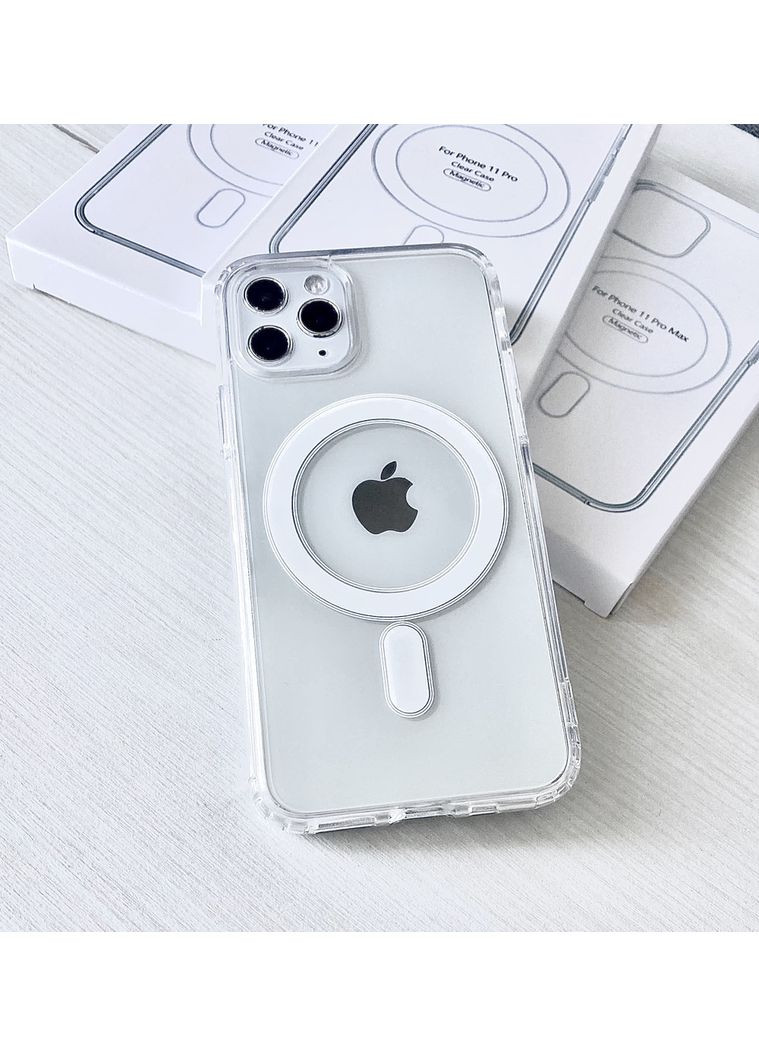 Чохол MagSafe на 11 PRO MAX магнітний кейс чехол для айфон 11 ПРО МАКС clear case No Brand (369136952)