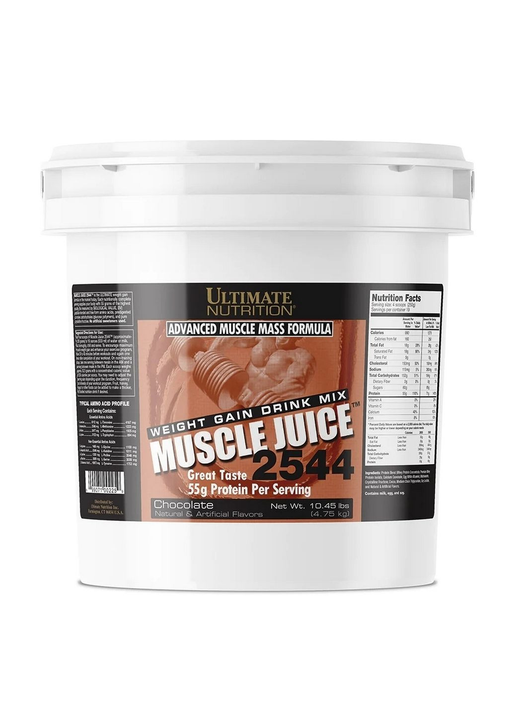 Гейнер Ultimate Muscle Juice 2544, 4.75 кг Шоколад Ultimate Nutrition (293483164)