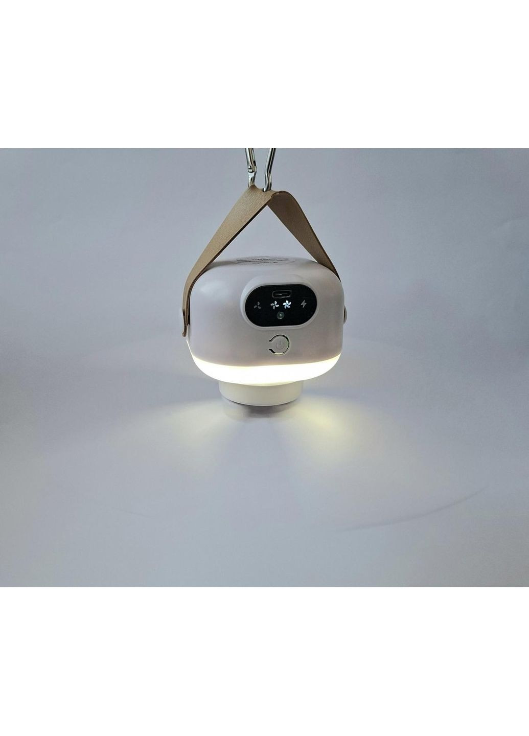 Аккумуляторный универсальный вентилятор с подсветкой 2в1 D-456 пульт No Brand (342118715)