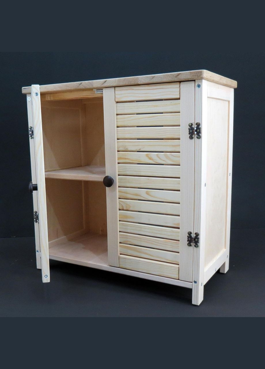 Тумба под раковину из дерева Касаи 60х60х30 бланже (ТТУ-6630301) No Brand (328293794)