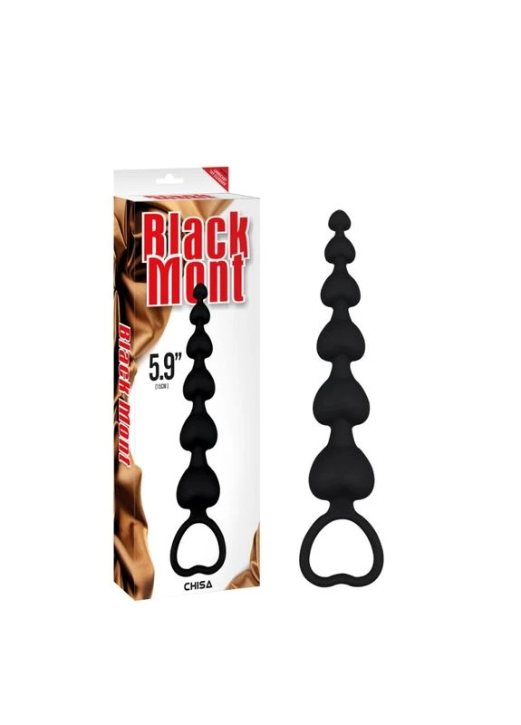 Анальні кульки на звязці з кільцем Black Mont Elite Lovers Beads Chisa (381049097)