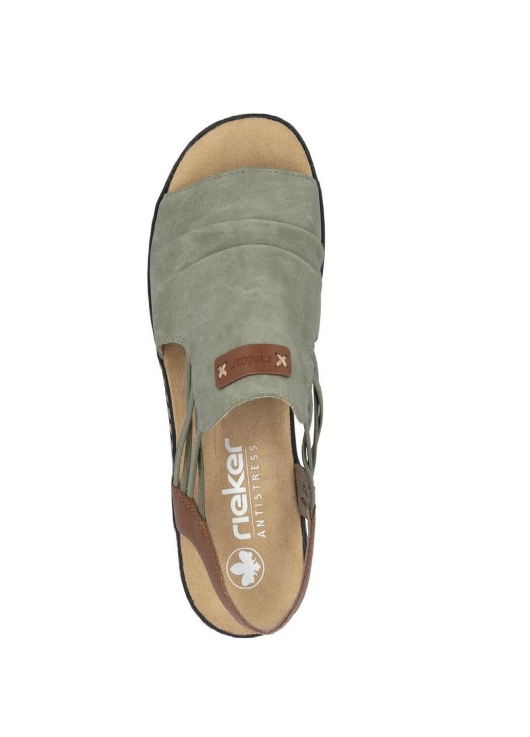 Оливковые босоножки Rieker